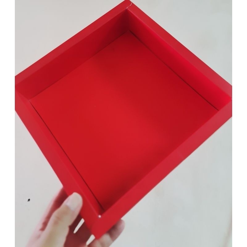 

5 pcs dus box brownies cupcake motif imlek merah tanpa sekat uk 6 cm cake box kotak hampers packaging