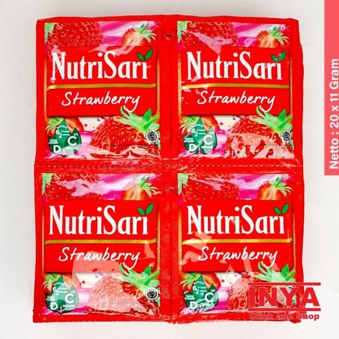 

NutriSari Strawberry 20x11gr Renceng - Minuman Serbuk - Powder Drink