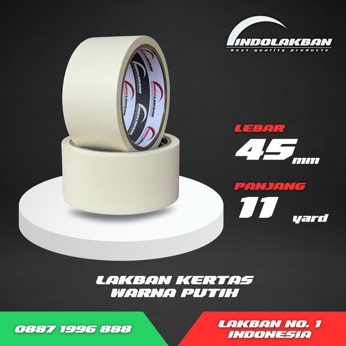 

Per Dus - Indolakban Lakban Kertas Masking Tape 2 Inch 11 Yard - 10 M