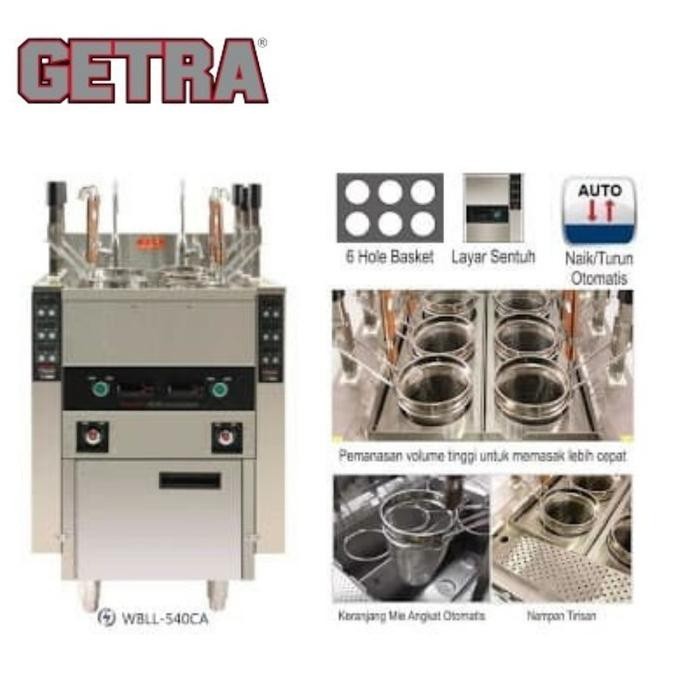 [New] Mesin Masak Mie Otomatis Getra Wbll-540Ca Auto Lift Up Noodle