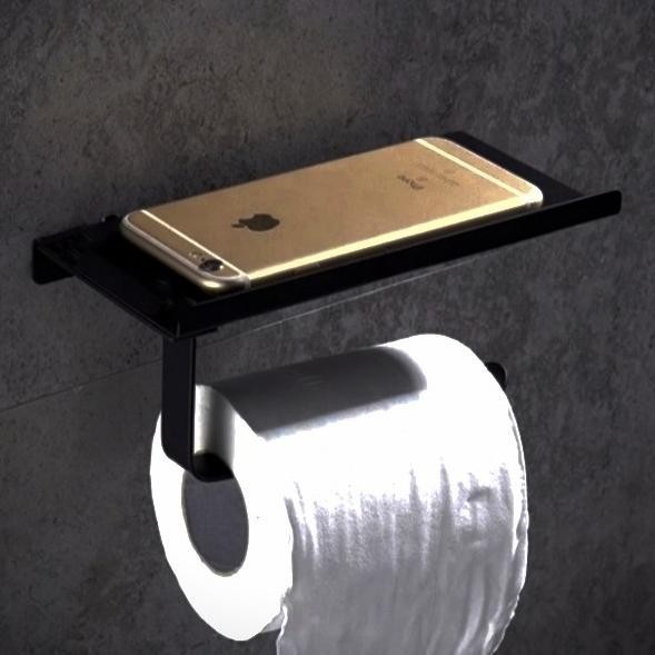 Tempat Tissue Tisu Toilet Hp Kotak Holder Tissu Gulung - Hitam