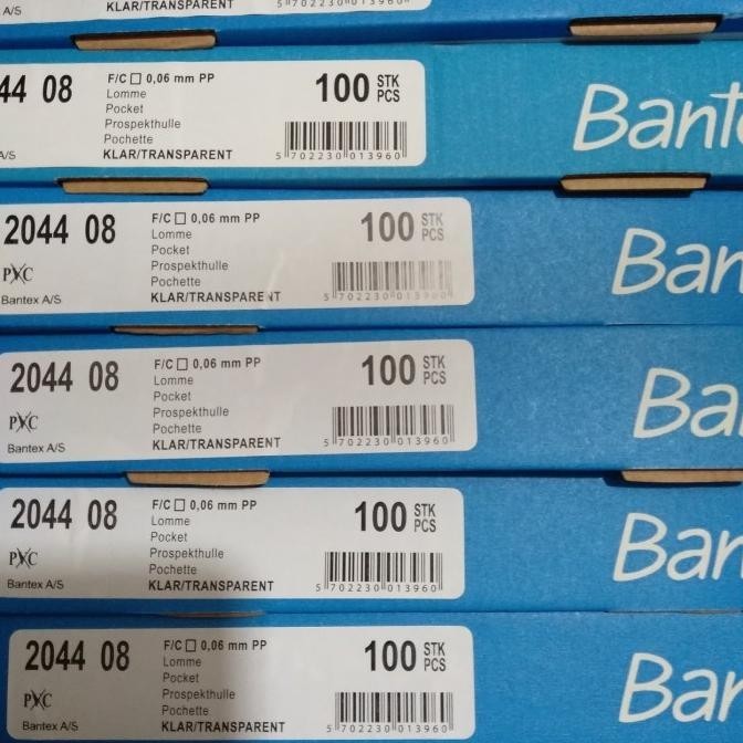 

pp pocket bantex ukuran F4 isi 100