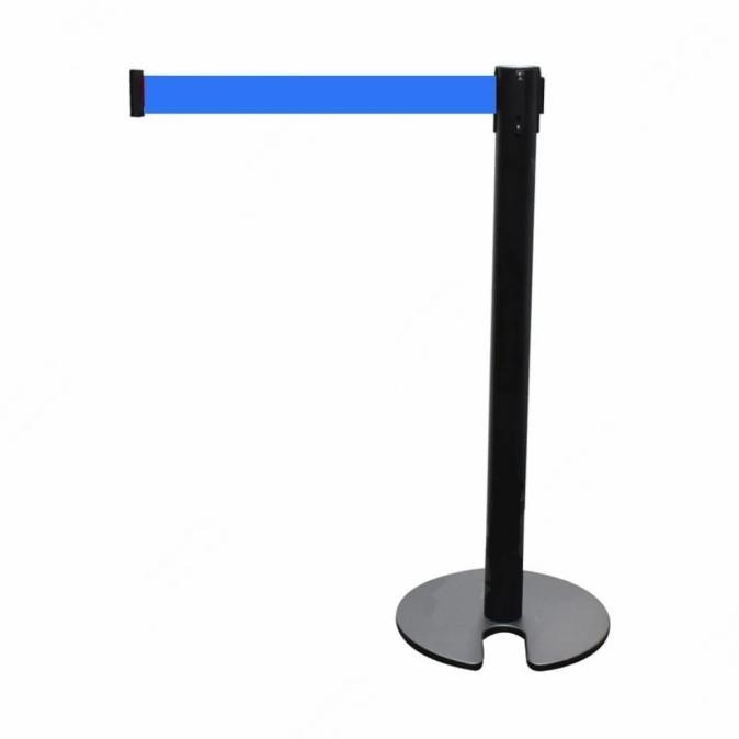 

TERBARU - krisbow hand rail tiang / tali pembatas antrian 180 cm - biru