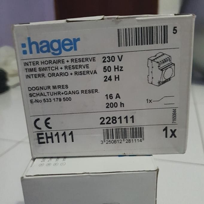 [Baru] Timer Hager Eh111 Time Switch Hager Heger