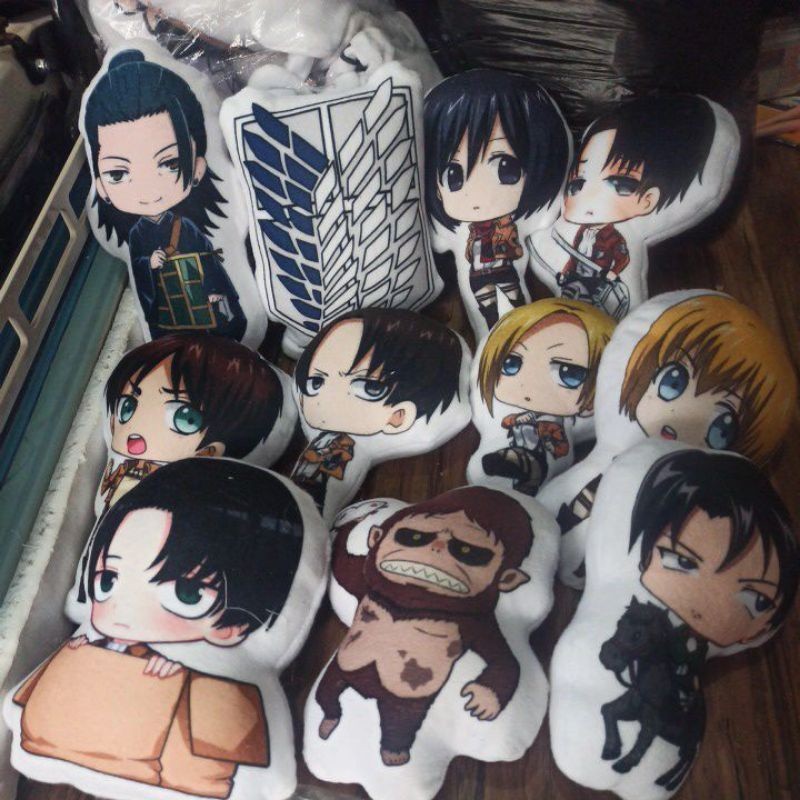 Boneka Bantal // Boneka plushi mini anime attack on tittan