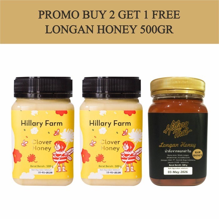

Ready Clover Honey buy 2 get 1 Free Madu
