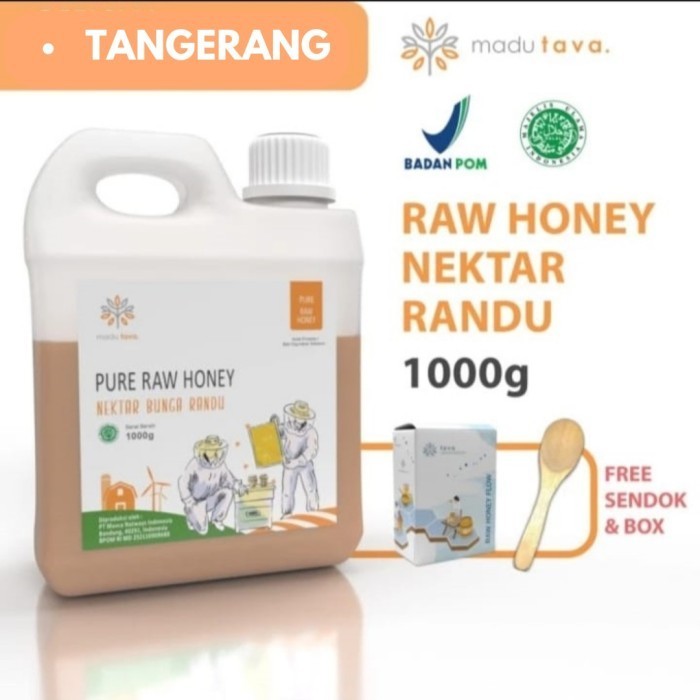 

Ready Madu Murni Asli 1kg Tava Grade A Nektar Randu 100% Alami Pure Natural