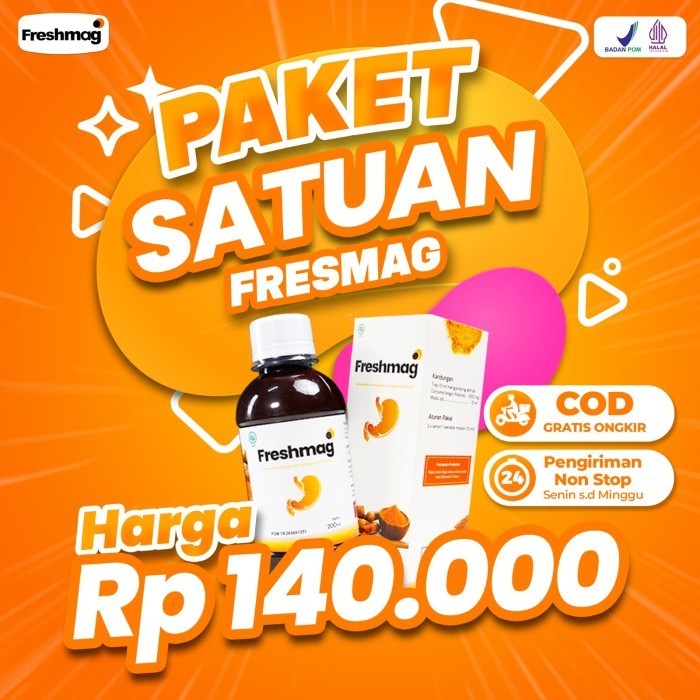 

Ready Freshmag Solusi Asam Lambung Maag (Bukan Zestmag/Biomaag/Madu Hijau)