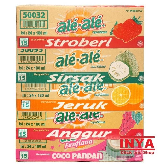

Ale Ale Funflava Coco Pandan Flavor 24x180ml BOX - Minuman Kemas - Soft drink