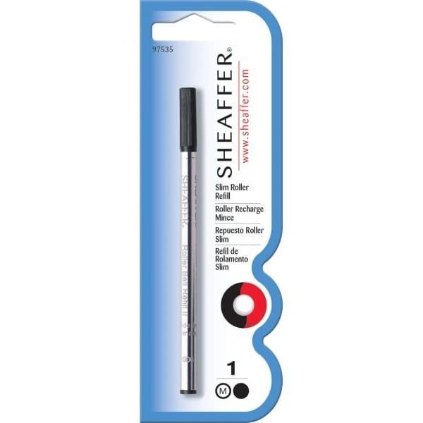 

Ready Sheaffer Slim Rollerball Refill - Black Medium - Blister Card