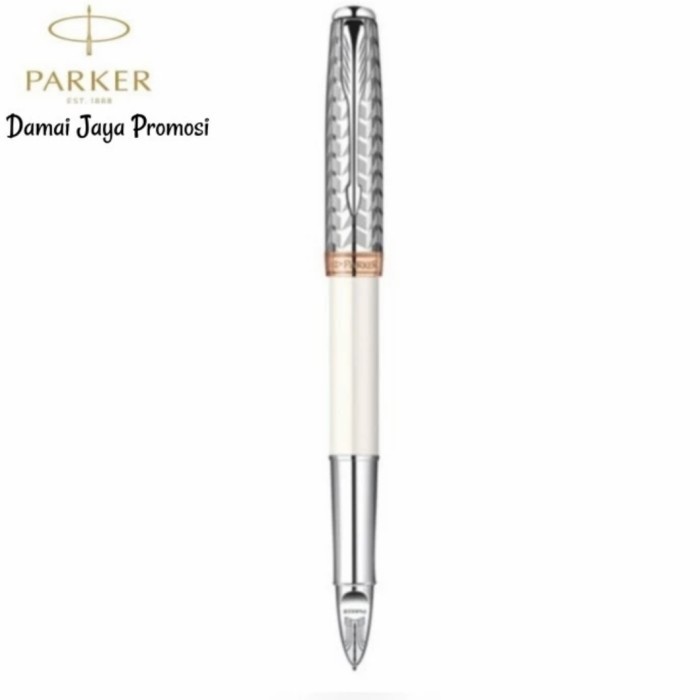 

Ready Pulpen Parker Sonnet 11 Metal & Pearl CT 5 TH Model Fine 5 TH
