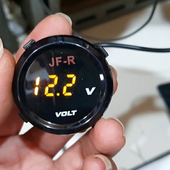 Volt Meter Digital Model Koso Bulat Slim Voltmeter Variasi Motor Dll