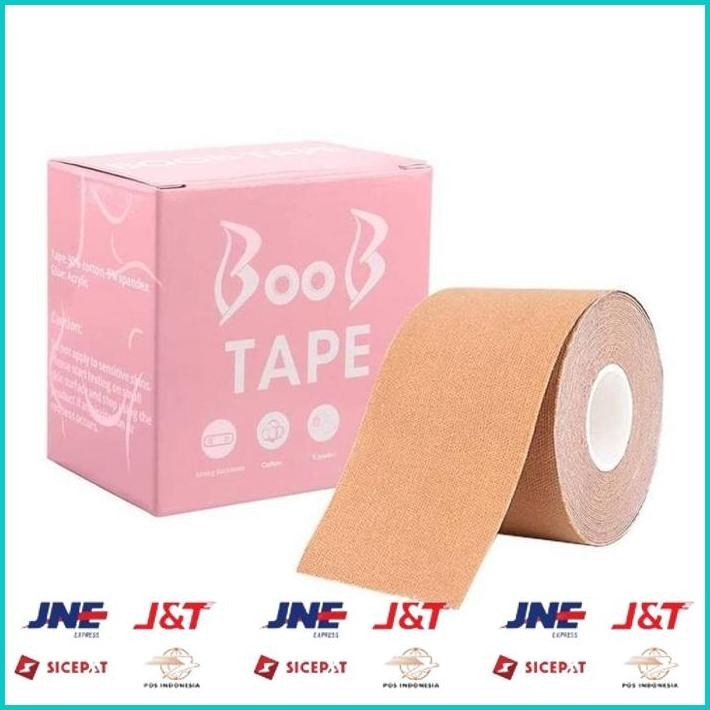 BISMILLAH BOTP 5M BODY BOOB TAPE NIPPLE STICKER COVER PUSH UP BREAST SELOTIP DADA BRA BOOBY TAPE E.C