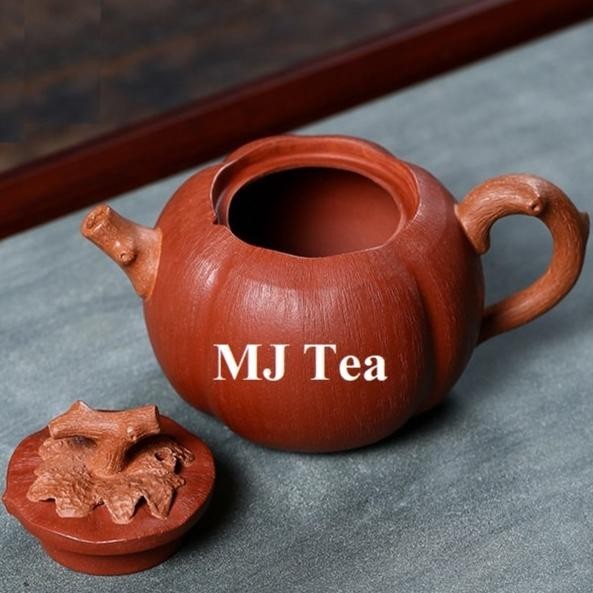 [New] Yixing Purple Clay Teapot Pure Handmade Persimmon Teapot