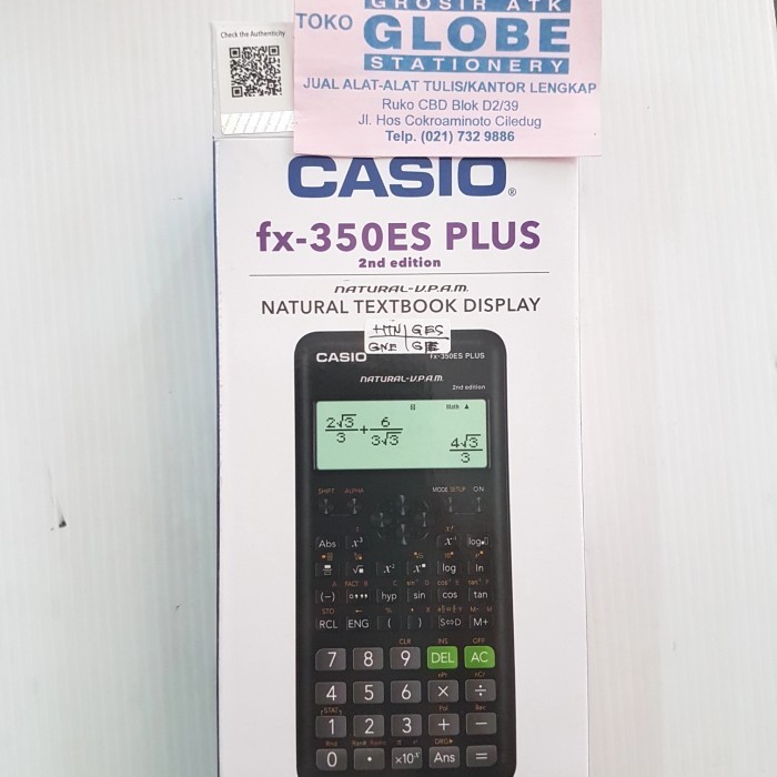 

Ready Scientific Calculator Casio FX - 350 ES PLUS (252 funtions)