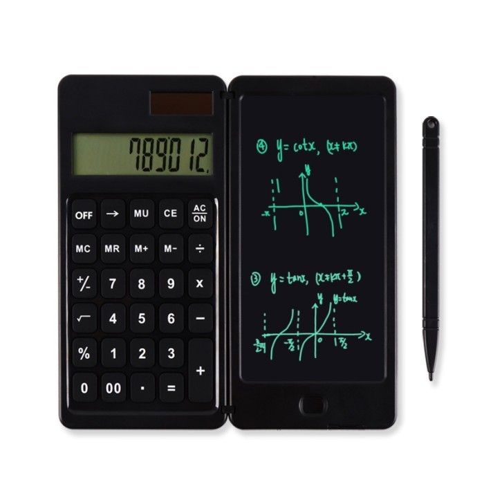 

Ready Kalkulator Solar 12-Digit Digital dengan Tablet Tulis LCD