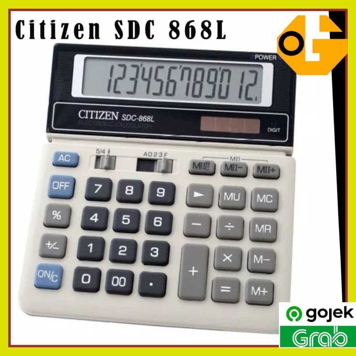 

Ready Kalkulator Citizen SDC 868 L / Calculator Citizen 12 Digit 868 L