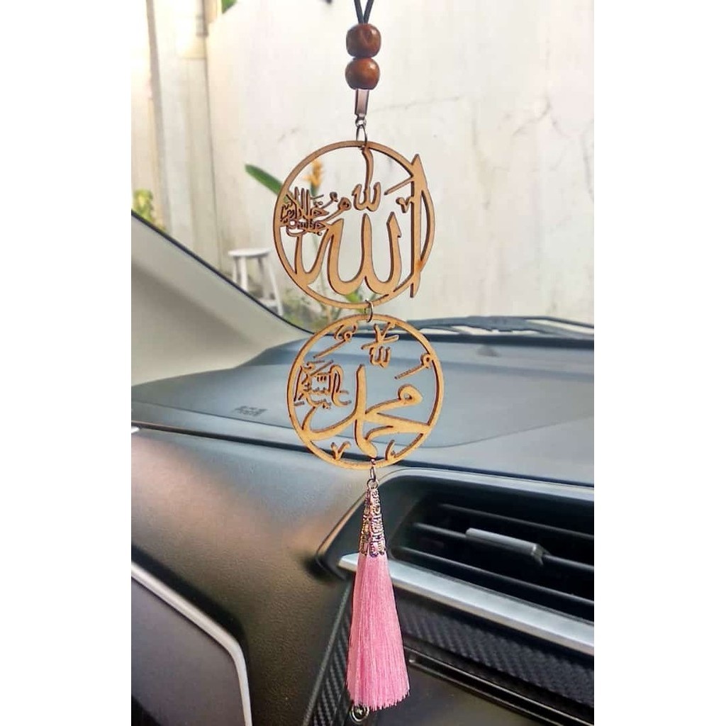 Aksesoris Gantungan Spion Mobil Allah, Hiasan Spion Mobil Allah