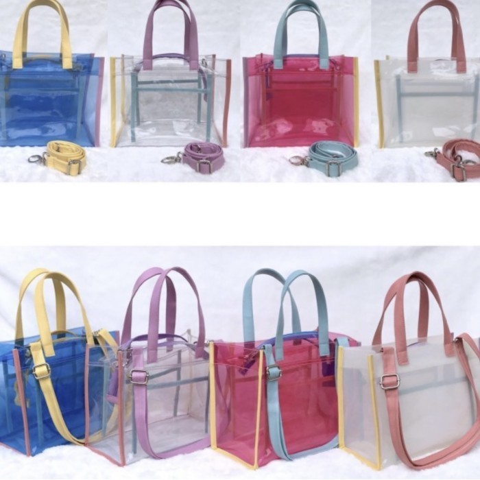 Tas Mika Transparant New Normal Bag Kekinian Model Marhen