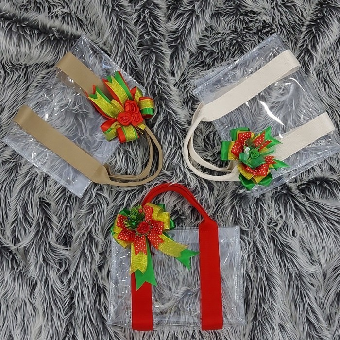 Tote Bag Transparan Hampers Premium