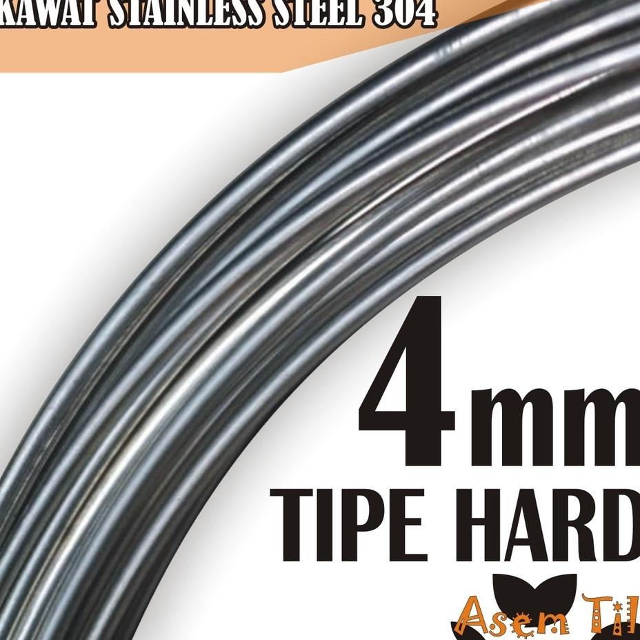 Kawat Stainless Steel 304 Hard 4Mm 3 Meter