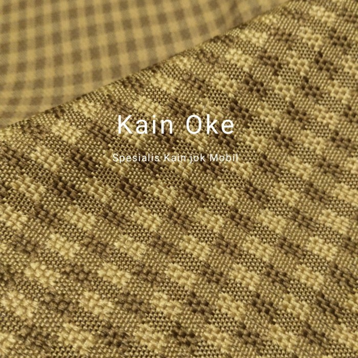 Kain Jok Mobil Motif Kotak Tartan Coklat
