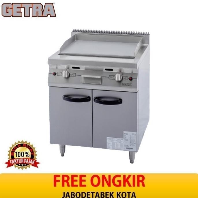 [Baru] Griddle Gas Getra Rpg-4 Flat Griddle + Cabinet Kompor Gas Pemanggang