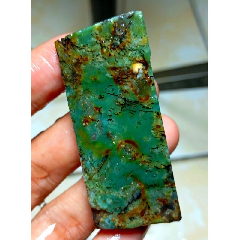 BAHAN BATU AKIK PANCAWARNA GARUT IJO CISANGGIRI