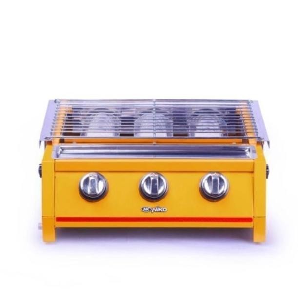 [Ready Stock] Niko Nk-Gr3 Bbq Grill Gas Panggangan Sosis Kompor 3 Tungku