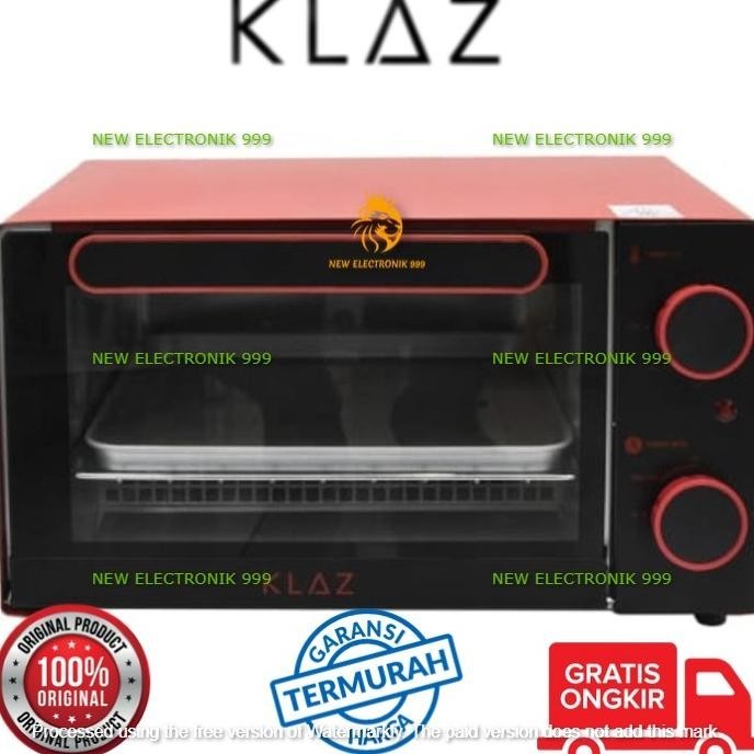 [Ready] Klaz 9 Ltr Oven Toaster Klaz Oven Toaster 9L 1200W Red