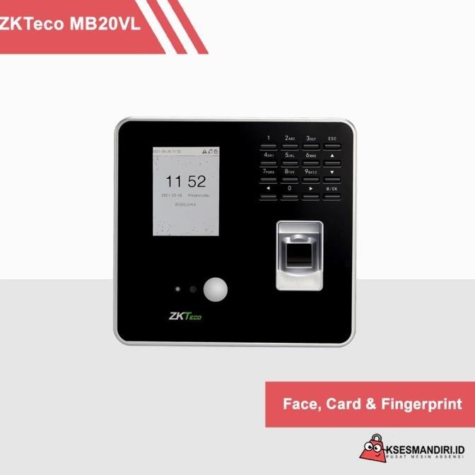 [Promo] Zkteco Mesin Absensi Fingerprint Access Door Mb20-Vl