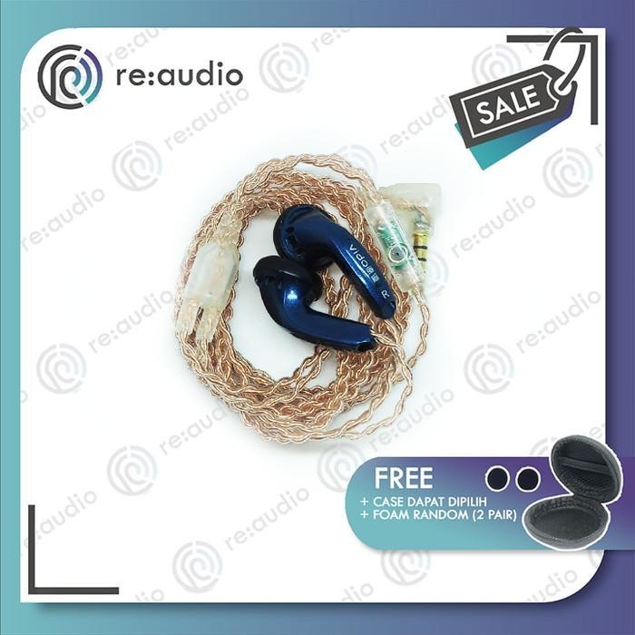 Vido Recable SandyBrown With Mic Earphone Import Premium