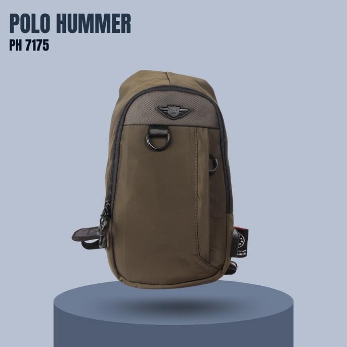 Tas Selempang Pria Slempang USB SLOT - Sling Bag Pria POLO HUMMER