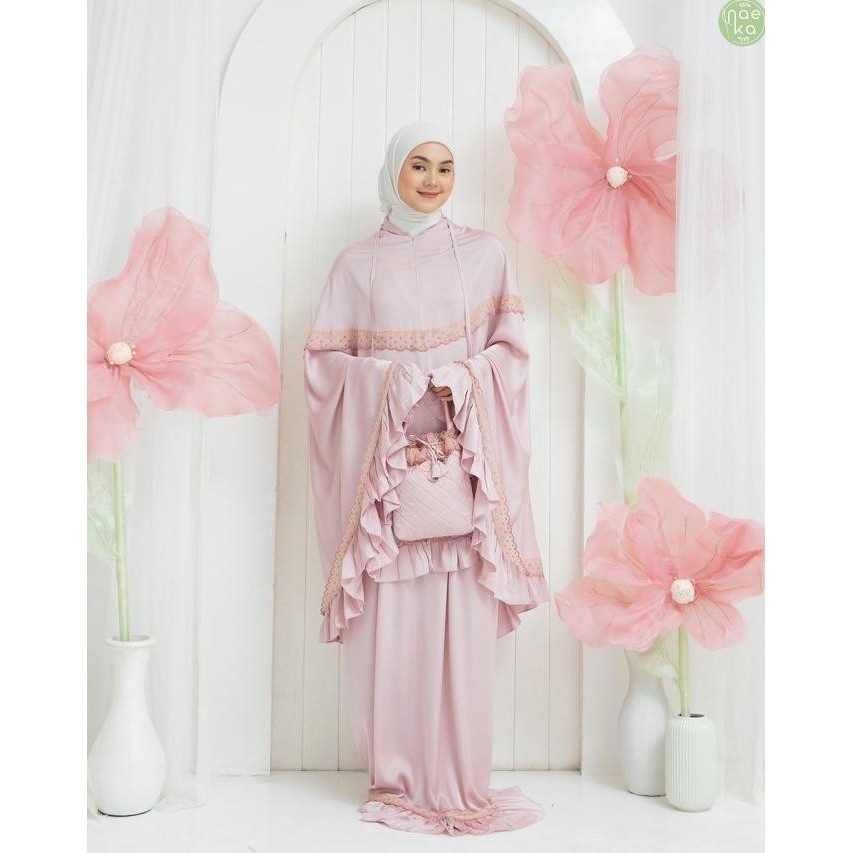 [Ready] Mukena 2 In 1 Hajj Series Silk Premium Naeka Mukena Umroh