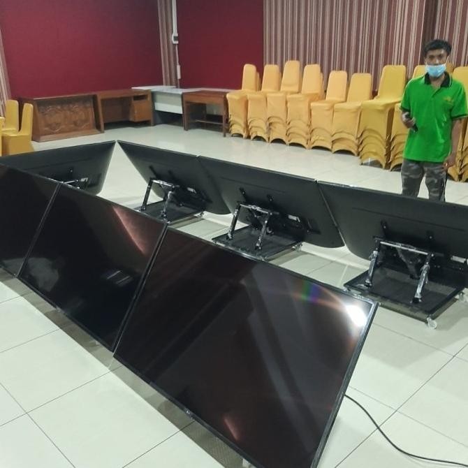 [Promo] Stand Mimbar Tv Panggung 32-65 Inch Bracket Standing Tv