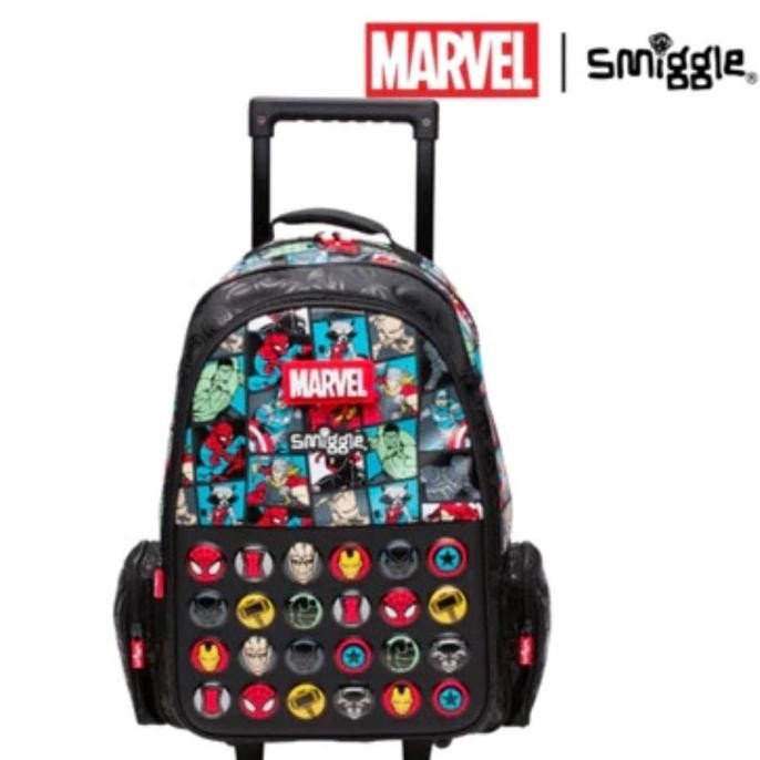 [Ready] Tas SmiggleTrolleyAvengers/Tas Koper Anak Cowok Sd/Tas Sekolah Anak