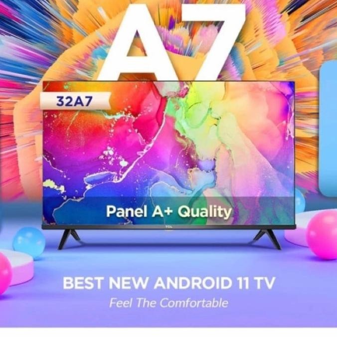 [Garansi] Tcl 32A7 Android Tv 32 Inch Smart Tv 32" Tcl Digital Tv Android 11