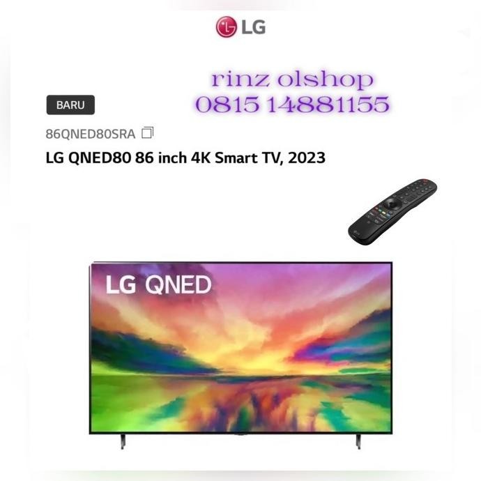 [Garansi] Led Tv Lg 55Qned80Sra Smart Tv Uhd 4K Think Ai 120Hz 55Qned80