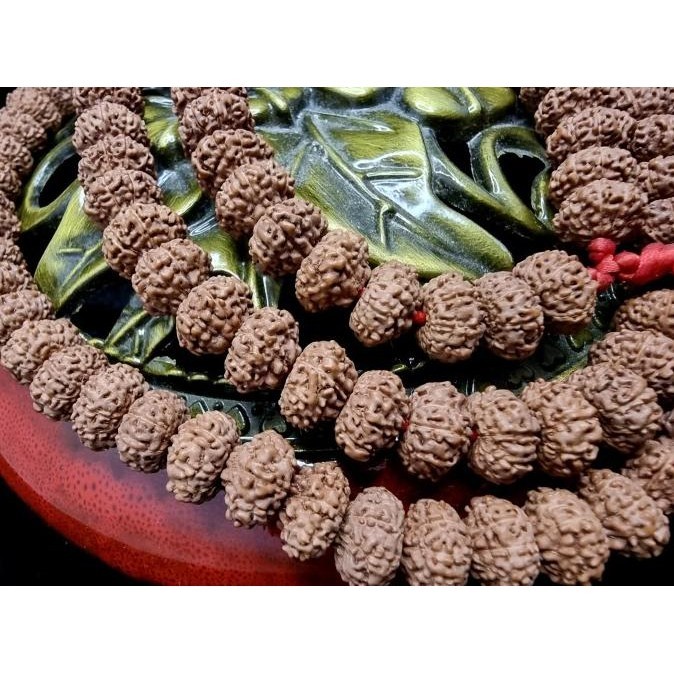 [Ready Stock] Kalung Tasbih Diamond Bodhi Seed Rudraksha 9 Mukhi Nepal Super 10Mm P183