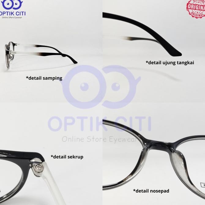 [New] Frame Kacamata Pria Wanita Gna 1474 Bulat Ringan Lentur Original