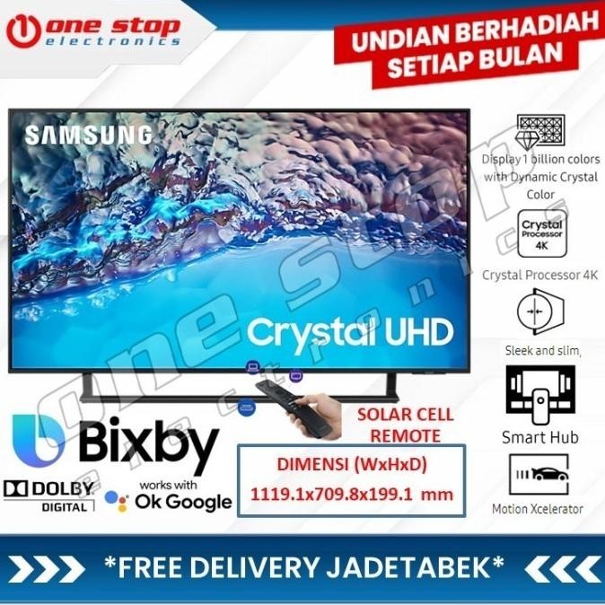 [Baru] Smart Tv Samsung 50 Inch 50Bu8500 Crystal 4K Uhd Ua50Bu8500Kxxd - 50Bu8500 (2022)