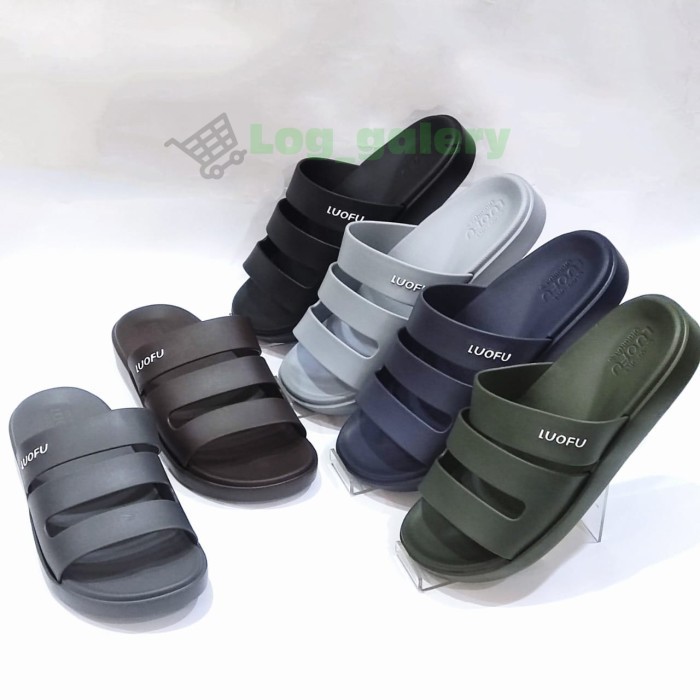 Luofu E 6222 - E01 Size 40-44 Sandal Selop Cowok