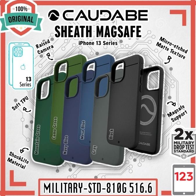 Case Iphone 13 Mini 13 Pro Max Caudabe Sheath Magsafe Original Casing