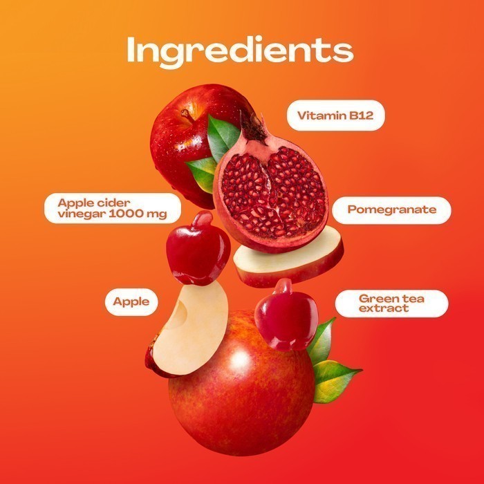 

Apple Cider Vinegar Gummy untuk Kelola Berat Badan Youvit ACV 7 Hari dengan Apel, Ekstrak Greentea,