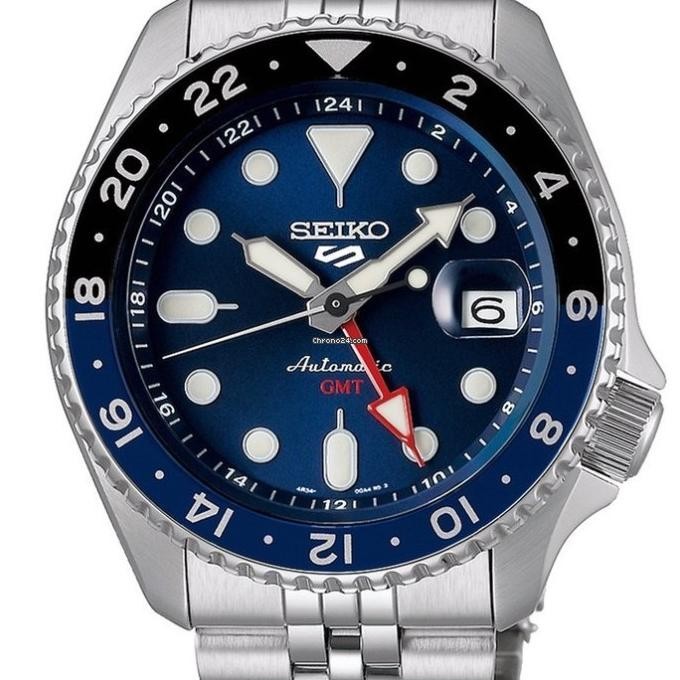[Baru] Seiko 5 Gmt Ssk003K1 Ssk003