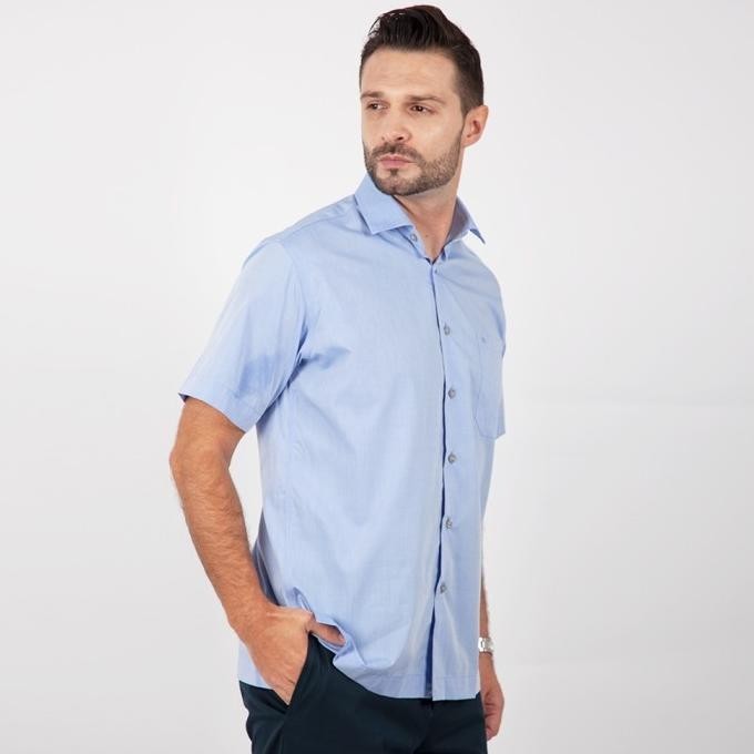 [Garansi] Kemeja Lengan Pendek Guy Laroche Blue Hokke
