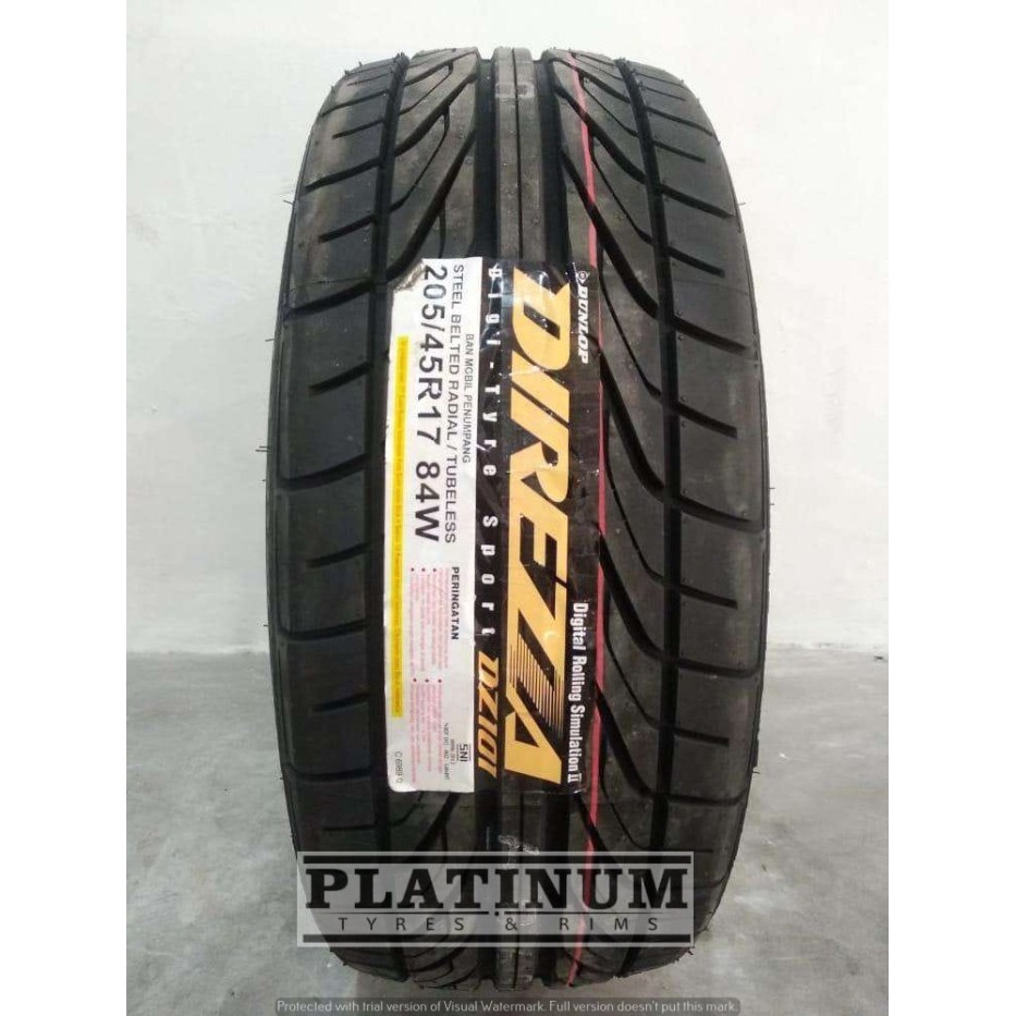 Ban Mobil Berkualitas Dunlop Direzza Ukuran 205 45 R17 Ll 205/45 R17