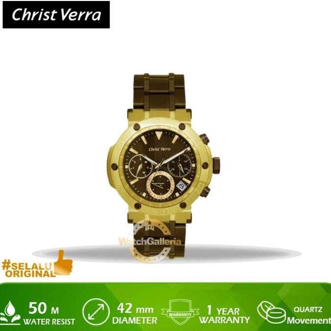 [New] Jam Tangan Christ Verra Cv 52283L-19 Brn Original Murah