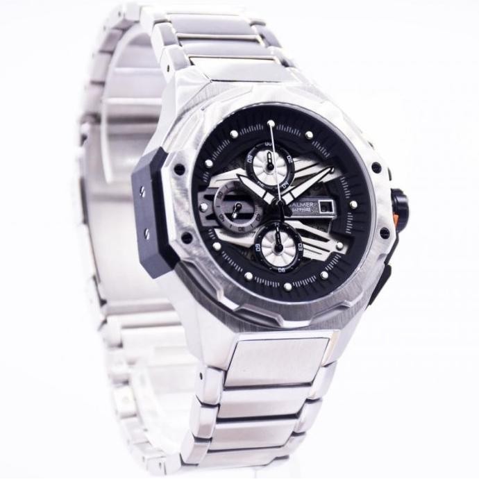 [Promo] Jam Tangan Pria Balmer B-8818 B 8818 Silver Black Original Garansi