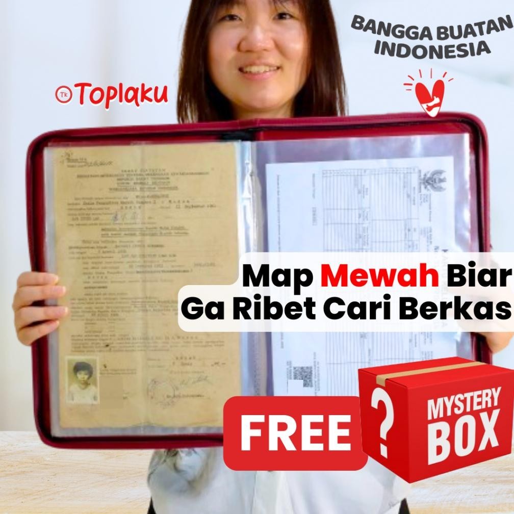 Berkualitas Map Dokumen Keeper Ijazah Resleting Anti Air Document Toplaku Tempat File Berkas Penting